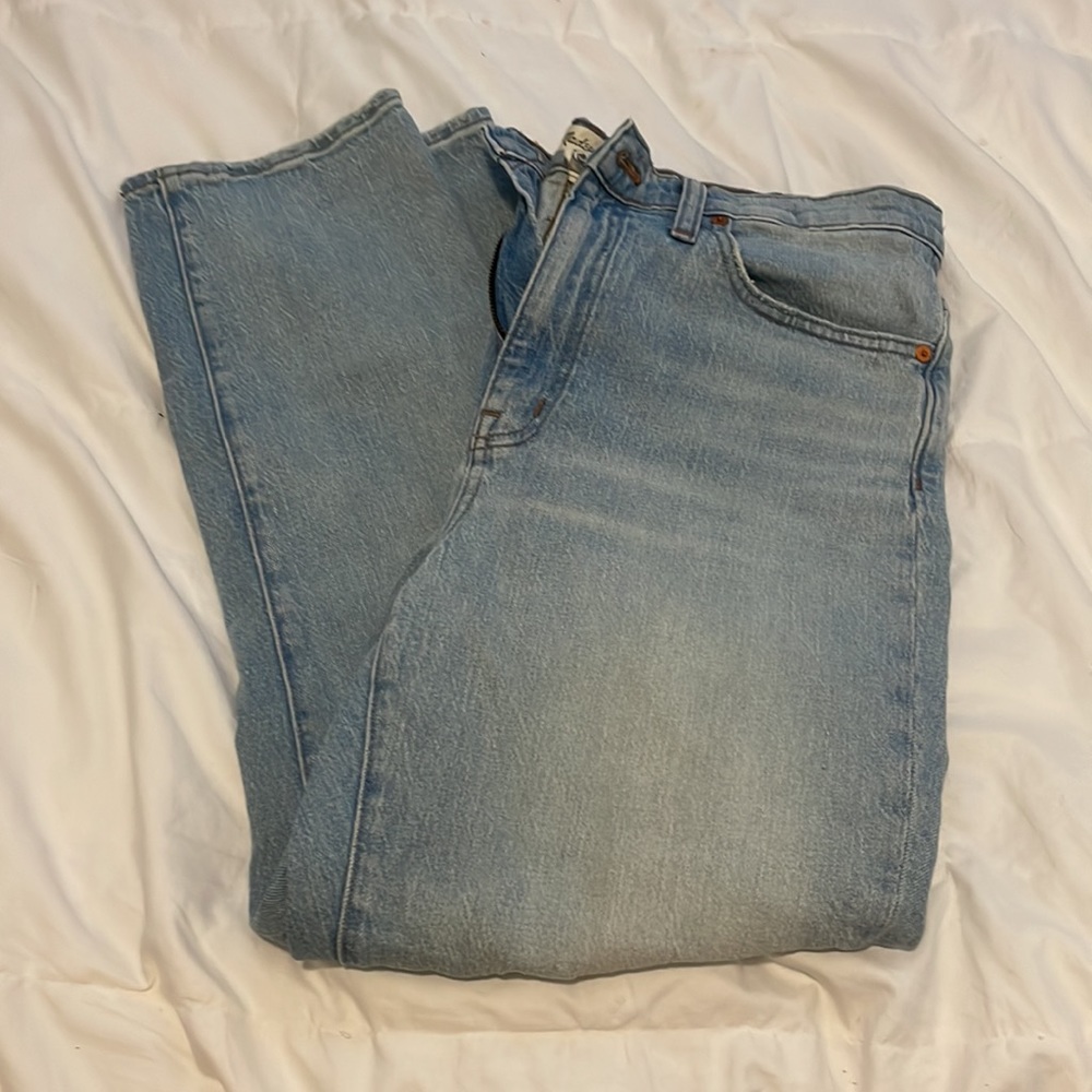 Madewell high rise slim crop boyfriend jean